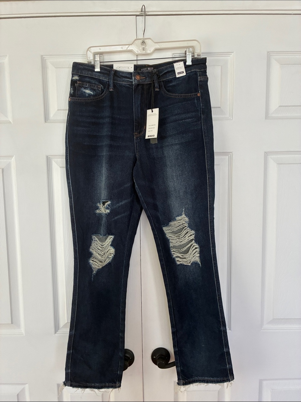 New Judy Blue jeans Full Size High Waist Rigid Magic Heavy Destroy Straight